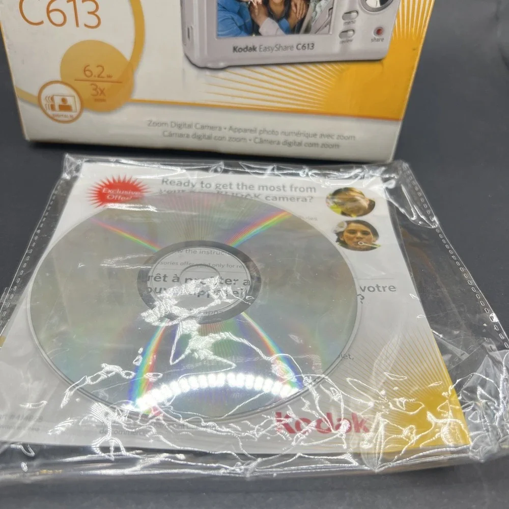 Kodak EasyShare C613 Box, Software, Dock Insert, Data Transfer Cable - NO CAMERA